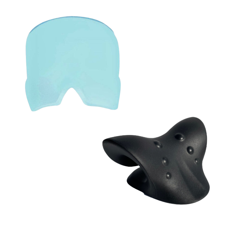 Traction Pillow and Migraine Relief Bundle