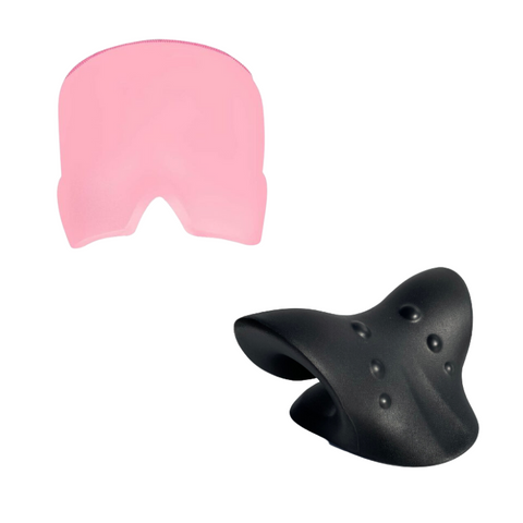 Traction Pillow and Migraine Relief Bundle